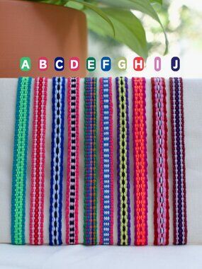 Handwoven Cotton Friendship Bracelet, Summer Beach Woven Fabric Bracelet, Boho